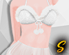 S! Fur White Dress
