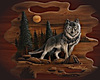 Wolf Carving