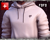 (M)white athletic hoodie
