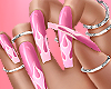 P* pink nails