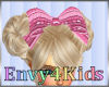 Kids Pink Tone Hair Bow