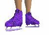 Purple/Black Ice Skates