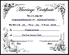 J C Wedding Certificate