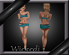 :W: Teal Short Outfit