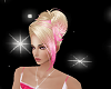 Pink Tipped Blond Updo
