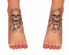 TATTOO FEET PINK