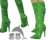 L.Green Velvet Stilettos