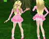 tgirl pink frilly dress