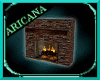 {AK} Cabin Fireplace
