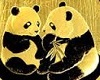 the gold panda rug