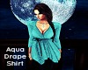 *S* Aqua Drape Shirt