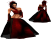 Empress dress red black