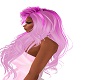 long pink hair 2 toned