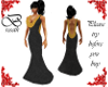 BlackGoldSlinkyDressLng