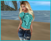 country tee teal horse