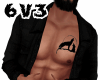 6v3| Black Jacket+Tattoo