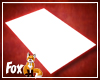 Fox~Wht Sticker Rug/Wall