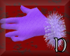 lilac fur gloves