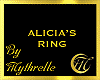 ALICIA'S RING