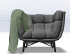 lounge chair w/ green