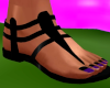 Black Shoe/Dk Purp Nails