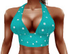 Polka Dot Halter Teal