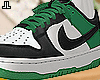 Low dunk Green White