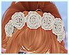 ☾ Cream Flower Crown