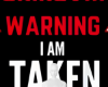 Warning taken background