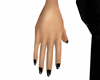 Dainty Hands+Black Nails