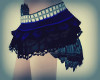 black an blue skirt