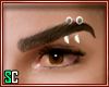 Gold Eyebrow Spikes L