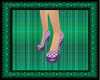 (WW)PRPL GINGHAM SHOES