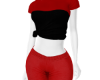 Red Black Outfit