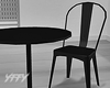 Metal Table Chairs Black
