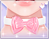 Lola bow choker pink