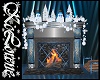 Silver Blue Holiday Fire