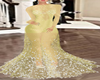 SHEER YELLOW WED GOWN