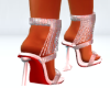 xmas silver/red heels
