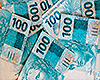 Pilha de notas de R$ 100