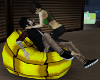 yellow love beanbag