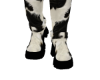 B&W Cowhide Boots