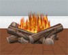 Log Fire Animated Flames
