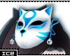 Ice * Blue Kitsune Mask