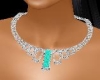 Aqua & Diamond Necklace