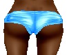 Silk Booty Shorts BLUE