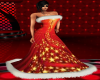 xmas gown gold star