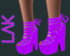 Neon Glow Purple Heels