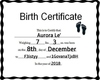 DRT7 Birth Certificate