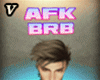 V| AFK BRB Sign